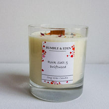 Load image into Gallery viewer, Rock Salt &amp; Driftwood Classic Wood Wick Candle