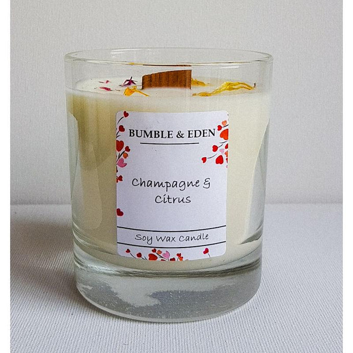 Pink Fizz & Citrus Classic Wood Wick Candle