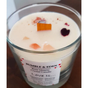 Love Is.. Crystal Infused Candle