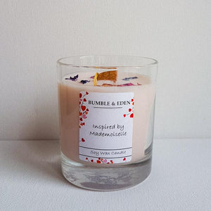 Mademoiselle Inspired Classic Wood Wick Candle